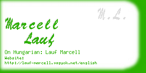 marcell lauf business card